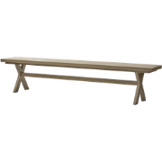 WOOOD Delta Picknickbank Tuin - Aluminium - Groen/Zand - 45x220x35