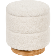 Beliani OGDEN - Poef-Wit-Bouclé