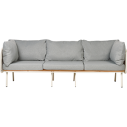 Beliani SENISE - Tuinsofa-Grijs-Aluminium