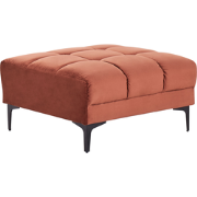 Beliani ALNES - Ottomaan-Rood-Fluweel