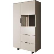 Meubella Vitrinekast Ankara - Beige - 90 cm