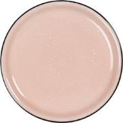 Clayre & Eef Ontbijtbord  Ø 22 cm Roze Keramiek Rond Bord