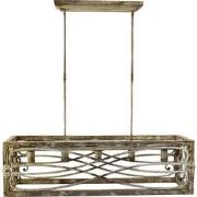 Clayre & Eef Hanglamp  97x30x100 cm Bruin Beige Ijzer Hout Rechthoek H...