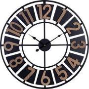 Decopatent® XL Ronde Wandklok 60 Cm Landelijk - Modern met Houten Cijf...