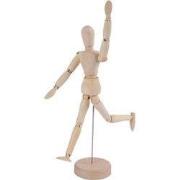 Decopatent® - Houten Tekenpop 30 CM - Schilderen - Manikin - Schets - ...