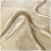 PTMD Gihan Gold Casted Alu Wall Panel Wave Lines L