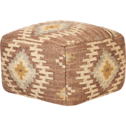 Beliani BEEL - Poef-Multicolor-Jute