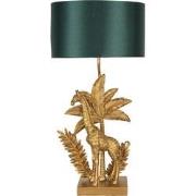 Clayre & Eef Tafellamp Giraf 33x20x67 cm  Goudkleurig Groen Kunststof ...