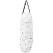 Clayre & Eef Tassenopberger  21x46 cm Grijs Wit Katoen Teckel Tassenza...