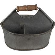 Clayre & Eef Planthouder  20x18x16 cm Grijs Ijzer Rond Bloempot