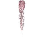 Clayre & Eef Decoratie Veer 7x42 cm Roze Kunststof