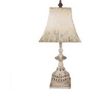 Clayre & Eef Tafellamp Ø 29x67 cm Beige Metaal