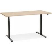 TRONIK elektrisch zit-sta bureau 140x70x127 cm Beige