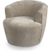 PTMD Grasa Cream Fiore Fabric Fauteuil