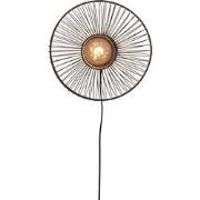 Wandlamp Hokkaido - Bamboe Zwart - Ø38cm