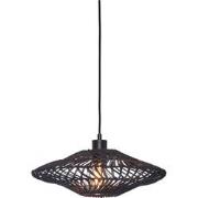 Hanglamp Zanzibar - Rotan Zwart - Ø40x12cm