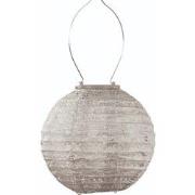 Round 20 Fan Light Taupe Solar lampion