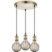 Home sweet home hanglamp Vintage brons 3L Spiral g125 - smoke