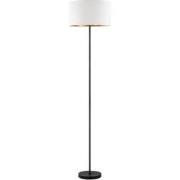 Scandinavische stijl Vloerlamp - Corduroy Lampenkap - Cilinder - Wit -...