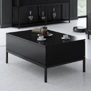 Rechthoekige Salontafel Zwart Lord 90x60 - Zwart Frame