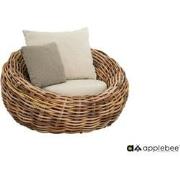 Apple Bee Cocoon - Lounge Chair 130  Bouclé Cream