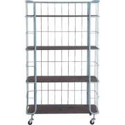Clayre & Eef Bakkerskast  85x32x143 cm Groen Hout Ijzer Rechthoek Keuk...