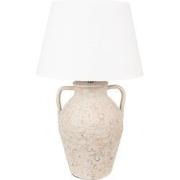 Clayre & Eef Tafellamp Ø 40x65 cm Beige Terracotta Bureaulamp