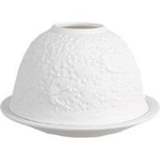 Clayre & Eef Waxinelichthouder Ø 12x8 cm Wit Porselein Zwaluw Theelich...