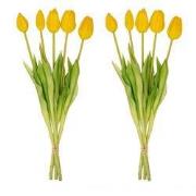 URBANJNGL - Tulpen boeket – 10 stuks – Meerdere kleuren – ‘Real Touch’...