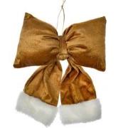 Clayre & Eef Kersthanger Strik 22x5x26 cm Goudkleurig Synthetisch