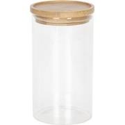 Clayre & Eef Voorraadpot  Ø 8x15 cm Glas Rond Voorraadbus