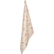Clayre & Eef Theedoek  50x70 cm Beige Roze Katoen Rechthoek Ijsjes Keu...