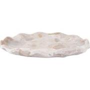 Present Time - Dienblad Waved Oval Small - Bruin