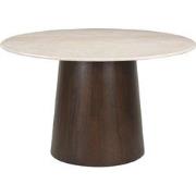 Brix - Eetkamertafel - Brix Bottecino Rond 130cm - Beige