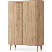 HSM Collection-Wandkast Dune 2 Deur-120x50x160-Naturel-Eiken