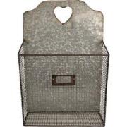 Clayre & Eef Tijdschriftenhouder  25x10x38 cm Grijs Ijzer Rechthoek Le...