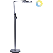 Beliani CARINA - Staande lamp-Grijs-Synthetisch materiaal