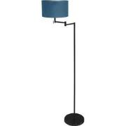 Mexlite - vloerlamp - Bella - zwart - metaal stof - Ø 45cm - E27 - 389...