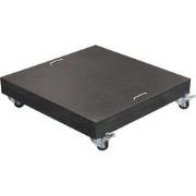 Special Hawaii granieten parasolvoet-150kg-zwart gepolijst-verrijdbaar