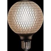 Led lamp raster zwart 125x170 mm 4w/e27 dimbaar
