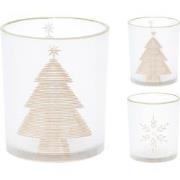 Tealight Holder 1O cm 2ass Desi