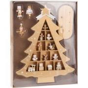 Boom m hangdeco 30 cm goud kerstversiering