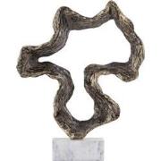 PTMD Deco Object Maryan - 33x7x42 cm - Aluminium - Messing