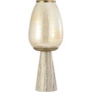 PTMD Windlicht Berdand - 22x22x59 cm - Glas - Beige
