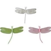 Libelle plastic l14b14h1 cm a3 kerst