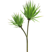 Agave plant pick x2 green 64 cm kunstbloem