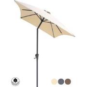 4gardenz® Parasol Rechthoek 150X250cm Kantelbaar Balkonparasol Creme