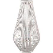 PTMD Lantaarn Lysia - 35x35x68 cm - Glas - Wit