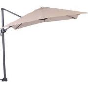 Garden Impressions Hawaii zweefparasol S 250x250 - donker grijs - ecru