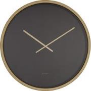 Zuiver Time Bandit Klok/ Wandklok Rond 60 cm Zwart/Goud